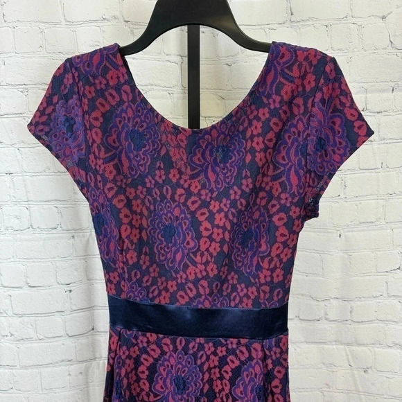 Miusol Red and Blue Lace DressSize XL - Picture 2 of 8